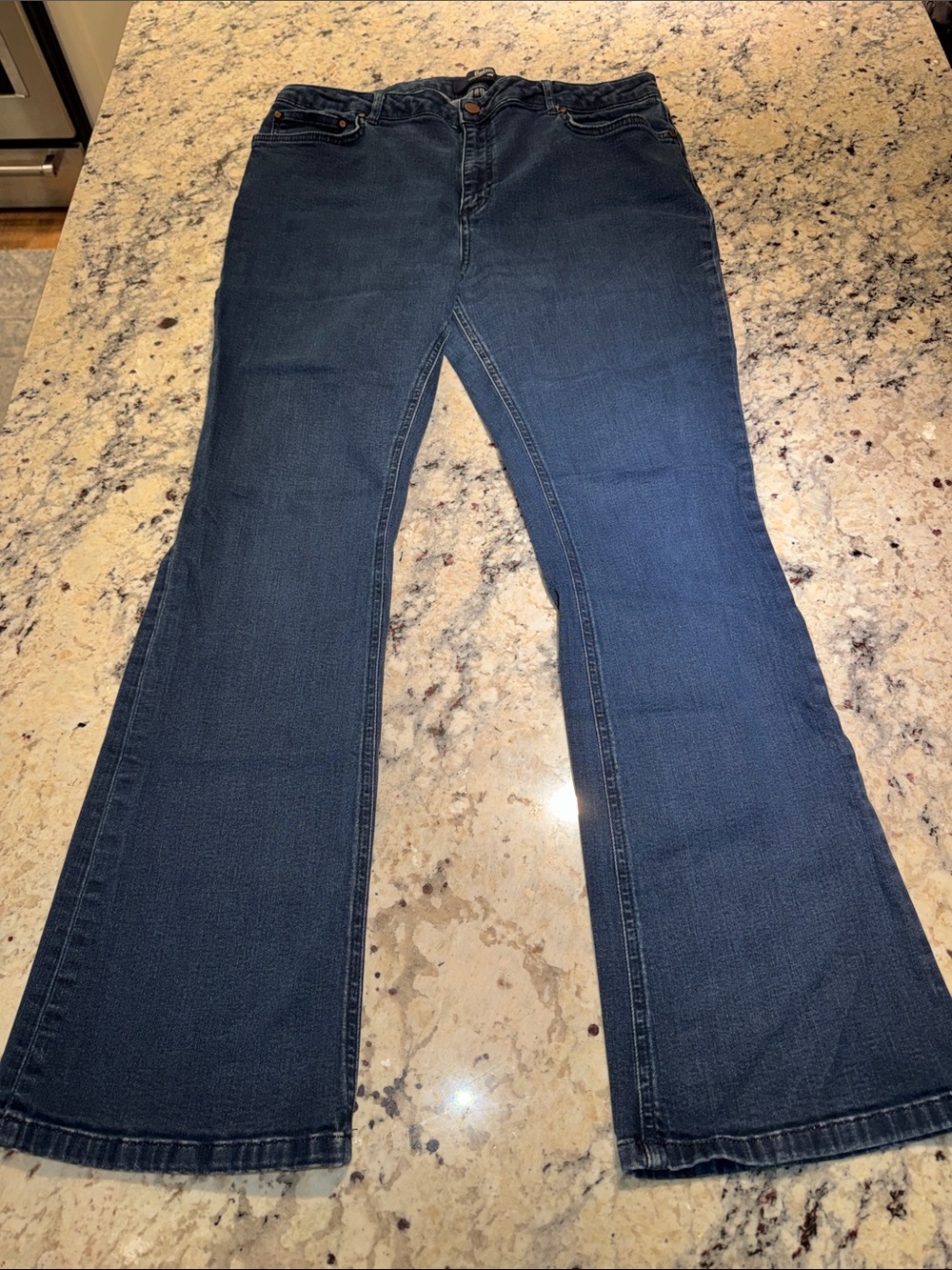 Boden Women's Bootcut Jeans in Dark Blue